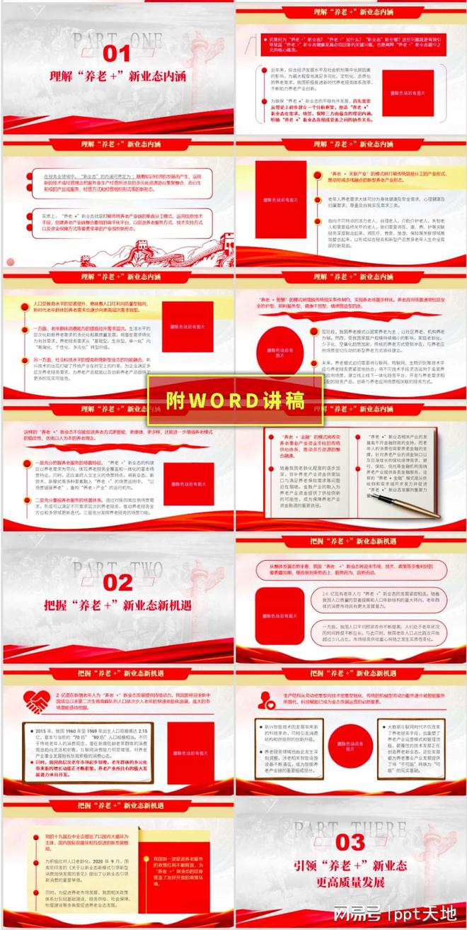 人口老龄化PPT：发展智慧养老为主题的ppt培训课件(图2)
