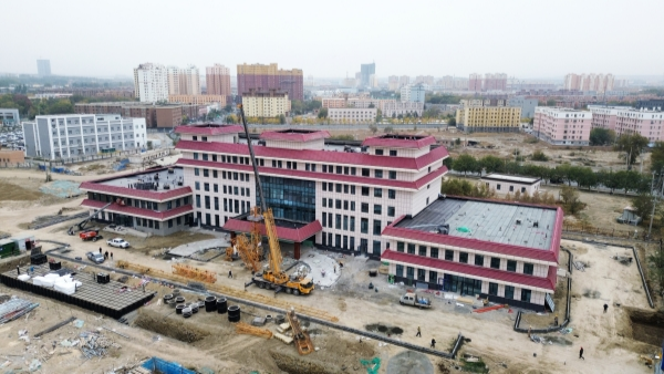打造智慧医养综合体乌苏综合养老服务中心进入收尾攻坚期(图2)
